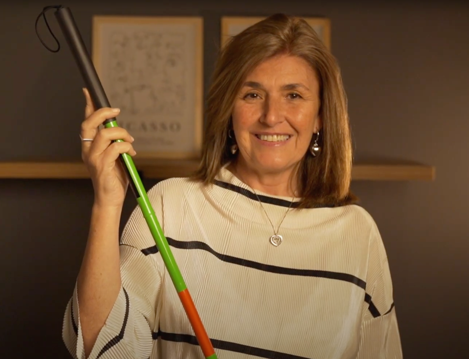 Profesora Perla Catherine Mayo, creadora del Bastón Verde